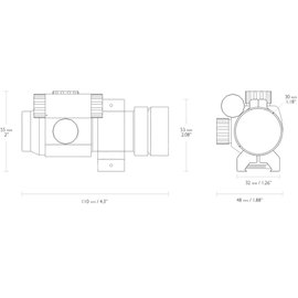 Приціл коліматорний Hawke Sport Dot 1x30 4 MOA (12100), зображення 6