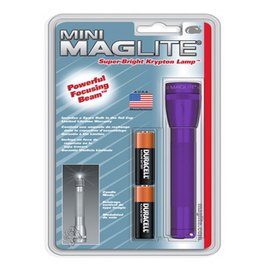 Фонарь Mini Maglite AA (пурпурный) и 2 батарейки в блистере (M2A986R), изображение 2