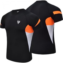 Рашгард с коротким рукавом RDX Lycra Orange L (1756_40244), Размер: L, изображение 3