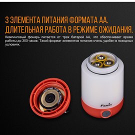 Фонарь кемпинговый Fenix CL26Rr красный, изображение 5
