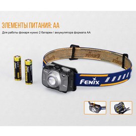 Фонарь налобный Fenix HL30 2018 Cree XP-G3 серый (HL30GY2018), изображение 6