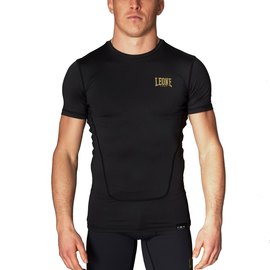 Рашгард с коротким рукавом Leone Black/Gold XL (2756_500127), Размер: XL