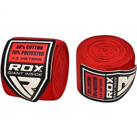 Бинты боксерские RDX Fibra Red 4.5 м (57_10405), Цвет: Красный