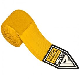 Бинты боксерские RDX Fibra Yellow 4.5 м (546_10406), Цвет: Жёлтый, изображение 4