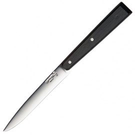 Ніж кухонний Opinel Bon Appetit чорний (001593), Колір: Чорний, Марка сталі: Sandvik 12C27, Матеріал рукояті: Граб