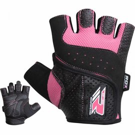 Перчатки для фитнеса женские RDX Pink L (350_20108), изображение 6