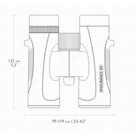 Бінокль Hawke Endurance Top Hinge ED 10x32 (Green) 922130, зображення 3
