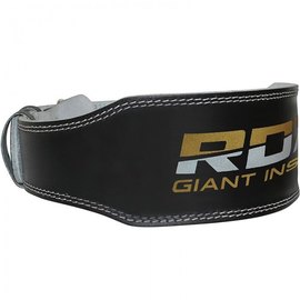 Пояс для тяжелой атлетики RDX 4 кожа Black Gold L (324_20405), Размер: L, изображение 4