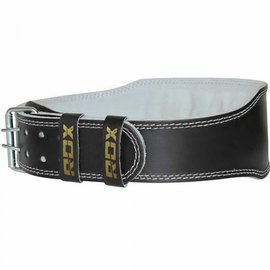 Пояс для тяжелой атлетики RDX 4 кожа Black Gold M (323_20405), Размер: M, изображение 5