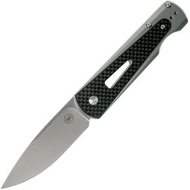 Кишеньковий ніж Amare Knives "Paragon" carbon 201811, Марка сталі: Bohler N690, Матеріал рукояті: Carbon fiber