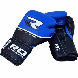 Боксерские перчатки RDX Quad Kore Blue 14 ун. (895_10127), Вес: 14 унций, изображение 2