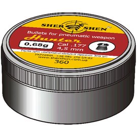 Свинцеві кулі Shershen 0,68г Hunter 360 шт (1057.00.31), Кількість в упаковці: 360 шт.