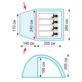 Палатка Tramp Bell 4 v2, TRT-081, изображение 2
