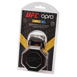 Капа для бокса OPRO Junior Gold UFC Hologram Black Metal/Gold (art.002266001), изображение 5