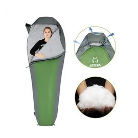 Спальный мешок Atepa Compact 1000 L Moss green AS2002, Сторона застежки: Левая, Цвет : Green, изображение 2