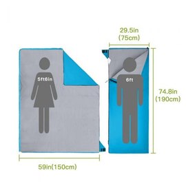 Спальный мешок Atepa Light 1200 L Sky blue AS2003, изображение 4