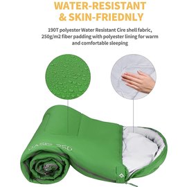 Спальный мешок KingCamp Oasis 250XL L Green KS3222, Цвет : Зелёный, изображение 2