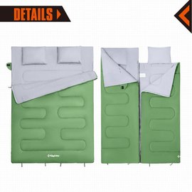 Спальный мешок KingCamp OXYGEN 250D L green KS3143, Цвет : Зелёный, изображение 3