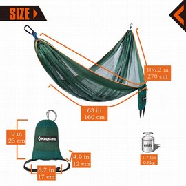 Гамак KingCamp Aurora Cyan KG3755, изображение 3