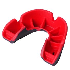 Капа для бокса OPRO Junior Silver Black/Red (art.002190001), Цвет: Чёрный/Красный, изображение 2