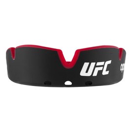 Капа для бокса OPRO Junior Silver UFC Hologram Black/Red (art.002265002), Цвет: Чёрный/Красный, изображение 2
