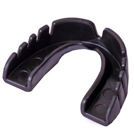 Капа для бокса OPRO Junior Snap-Fit Jet Black (art.002143001), Цвет: Чёрный, изображение 2