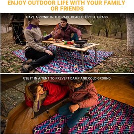 Пикниковый коврик KingCamp ARIEL PICNIC BLANKET XXXXL ROSERED KP2006, изображение 5