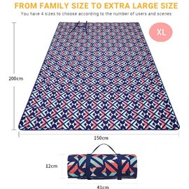 Пикниковый коврик KingCamp ARIEL PICNIC BLANKET Rose Red KP2003, изображение 2