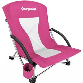 Раскладное кресло KingCamp BEACH CHAIR dark rose KC3841