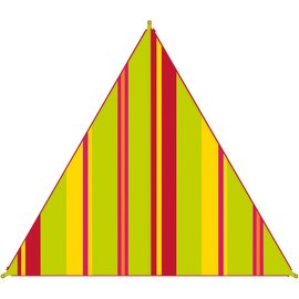Тент High Peak Bent Caribbean Canvas AO Stripe Lime Punch 927066, зображення 2