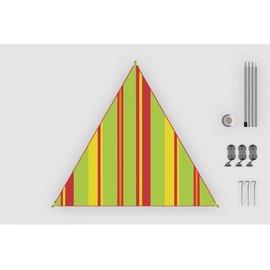 Тент High Peak Bent Caribbean Canvas AO Stripe Lime Punch 927066, зображення 3