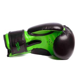 Боксерские перчатки PowerPlay 3004 JR Черно-зеленые 6 ун (PP_3004JR_6oz_Black/Green), Вес: 6 унций, изображение 3