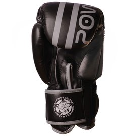Боксерські рукавички PowerPlay 3010 Чорно-сірі 14 ун (PP_3010_14oz_Black / Grey), Вага: 14 унцій, зображення 3