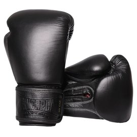 Боксерские перчатки PowerPlay 3014 Черные [натуральная кожа] 10 ун (PP_3014_10oz_Black), Вес: 10 унций