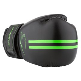 Боксерські рукавички PowerPlay 3016 Чорно-зелені 8 ун (PP_3016_8oz_Black / Green), Вага: 8 унцій, зображення 3