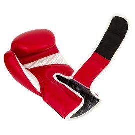Боксерские перчатки PowerPlay 3018 Красные 12 ун (PP_3018_12oz_Red), Вес: 12 унций, изображение 4