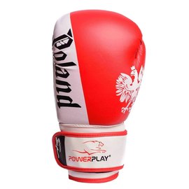 Боксерські рукавички PowerPlay 3021-1 Poland червоно-білі 10 ун (PP_3021_2P_10oz_Red_White), Вага: 10 унцій, зображення 4