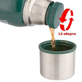 Термос PowerPlay 9001 Зеленый 750 мл (PP_9001_750ml_Green), изображение 4