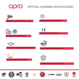 Капа для бокса OPRO Snap-Fit Fluoro Orange (art.002139004), Цвет: Оранжевый, изображение 4