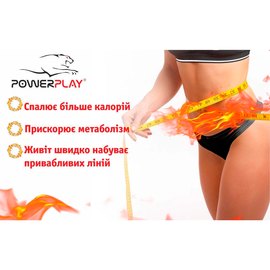 Пояс для похудения PowerPlay 4301 (150*30) черный (PP_4301_Black_150), Размер: XXL, изображение 3