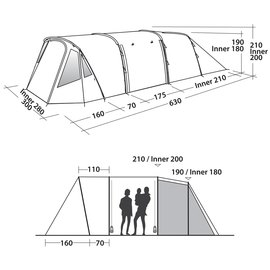 Палатка Easy Camp Palmdale 500 Lux Forest Green 928311, изображение 4