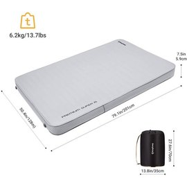 Самонадувний матрац KingCamp Mon Duo 15 Medium grey KM2012, зображення 3