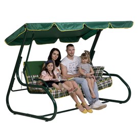 Садовая качель Vitan Семейная (клетка) 2140081, Цвет: Клетка, изображение 6