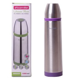 Термос Kamille 1000мл с фиолетовой вставкой KM-2059, Цвет: Violet, изображение 2