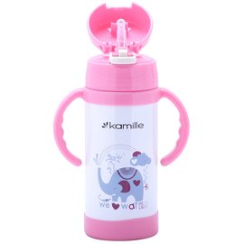Термобутылка Kamille 350 мл розовый KM-2085, Цвет: Pink, изображение 2