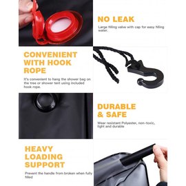 Походный душ KingCamp Solar Shower 20 black KA3658, изображение 5