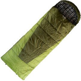 Спальный&nbsp;мешок&nbsp;Tramp&nbsp;Sherwood&nbsp;Long&nbsp;одеяло&nbsp;правый&nbsp;темно-оливковый/серый&nbsp;230/100&nbsp;TRS-054L-R, Сторона застежки: Правая, Цвет : Green