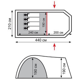Палатка&nbsp;Totem Catawba 4 TTT-024, изображение 2