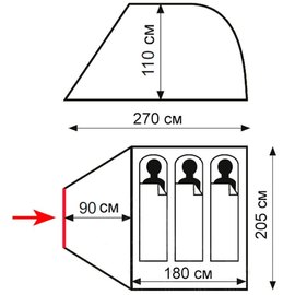 Палатка&nbsp;Totem Summer 3 Plus TTT-031, изображение 2