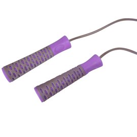 Скакалка PowerPlay 4206 серо-фиолетовая (PP_4206_Grey/Violet), Цвет: Серо-фиолетовый, изображение 3